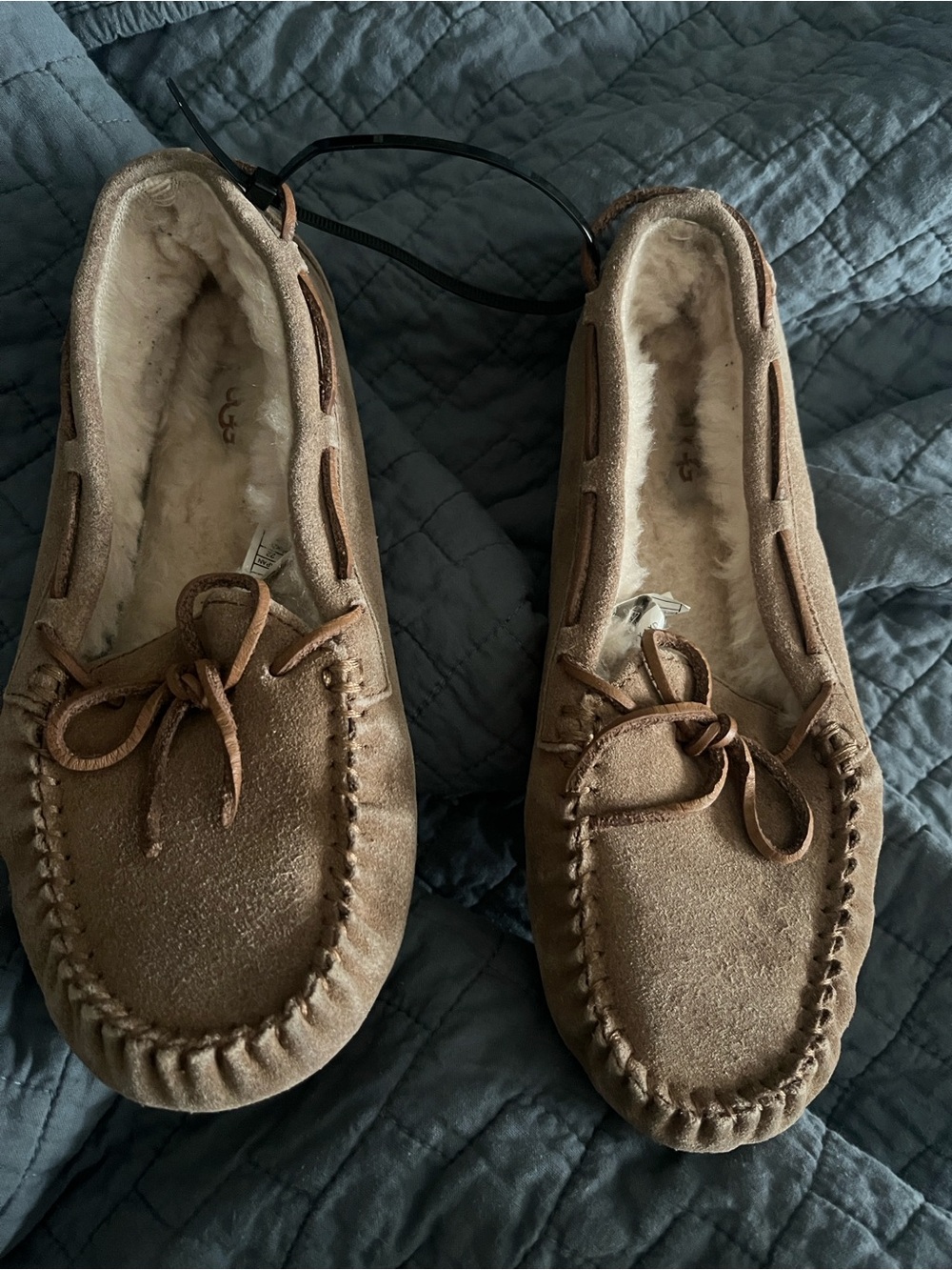 UGG Women's Chestnut Suede Moccasin Slippers - Brown